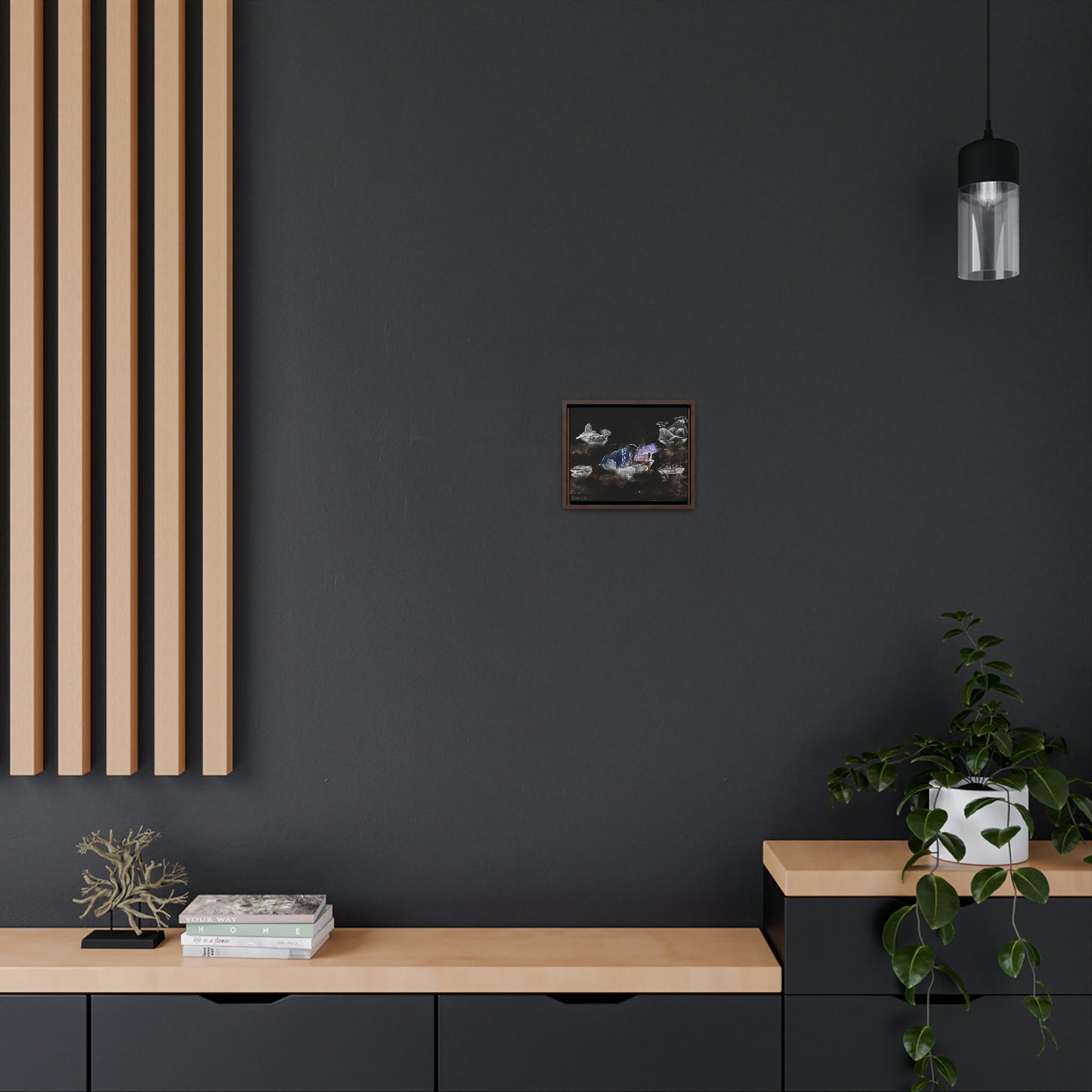 Ethereum Towers Concept Art Print (Inversion) - Canvas Wrap, Horizontal Frame - Multiple Sizes